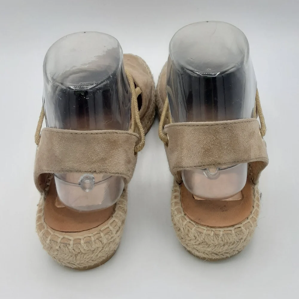 Kanna Espadrille Suede Platform Boho Sandal.